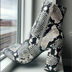 ALDO Snakeskin booties